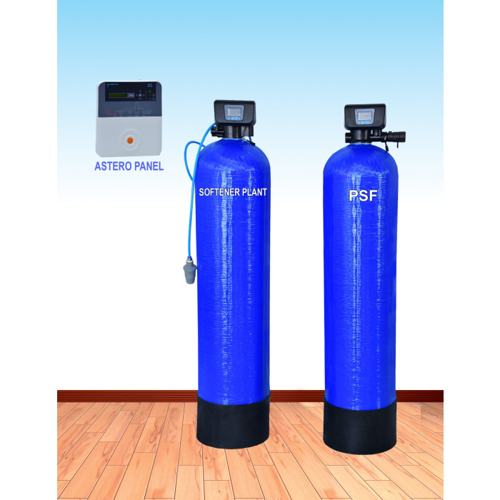 Water softener with sand filter