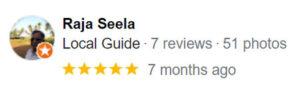 Customer Review Raja Seela