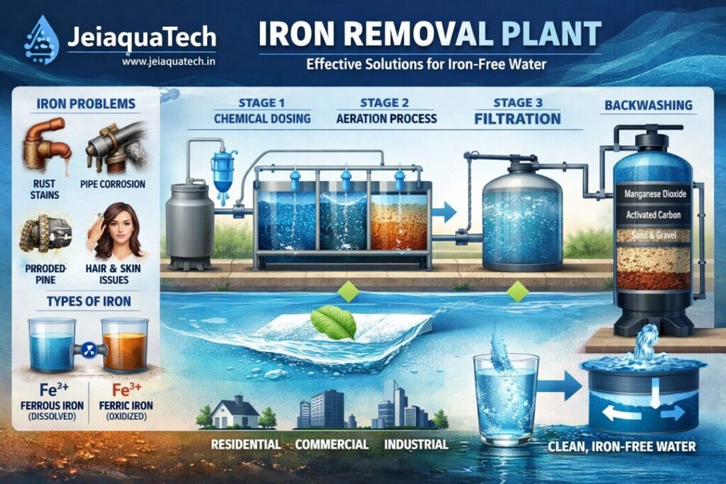 Iron Removal Filter in chennai 1 Industrial iron removal plant for borewell and groundwater treatment by JeiaquaTech
