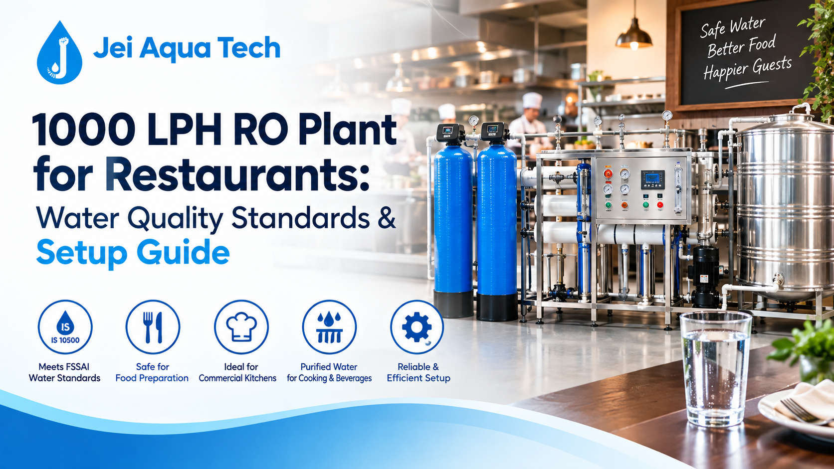 1000 LPH RO Plant for Restaurants