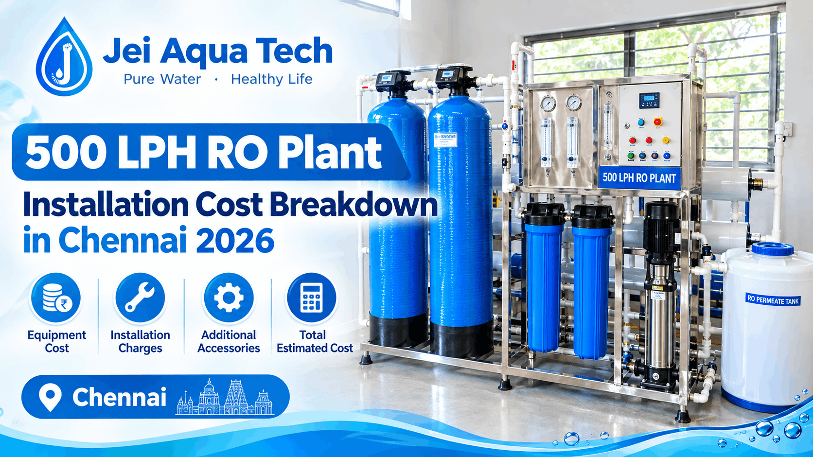 500 lph ro plant