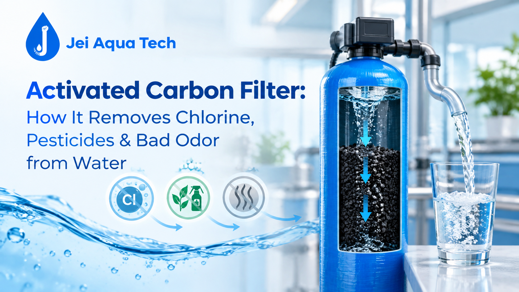 Activated Carbon Filter How It Removes Chlorine, Pesticides & Bad Odor from Water