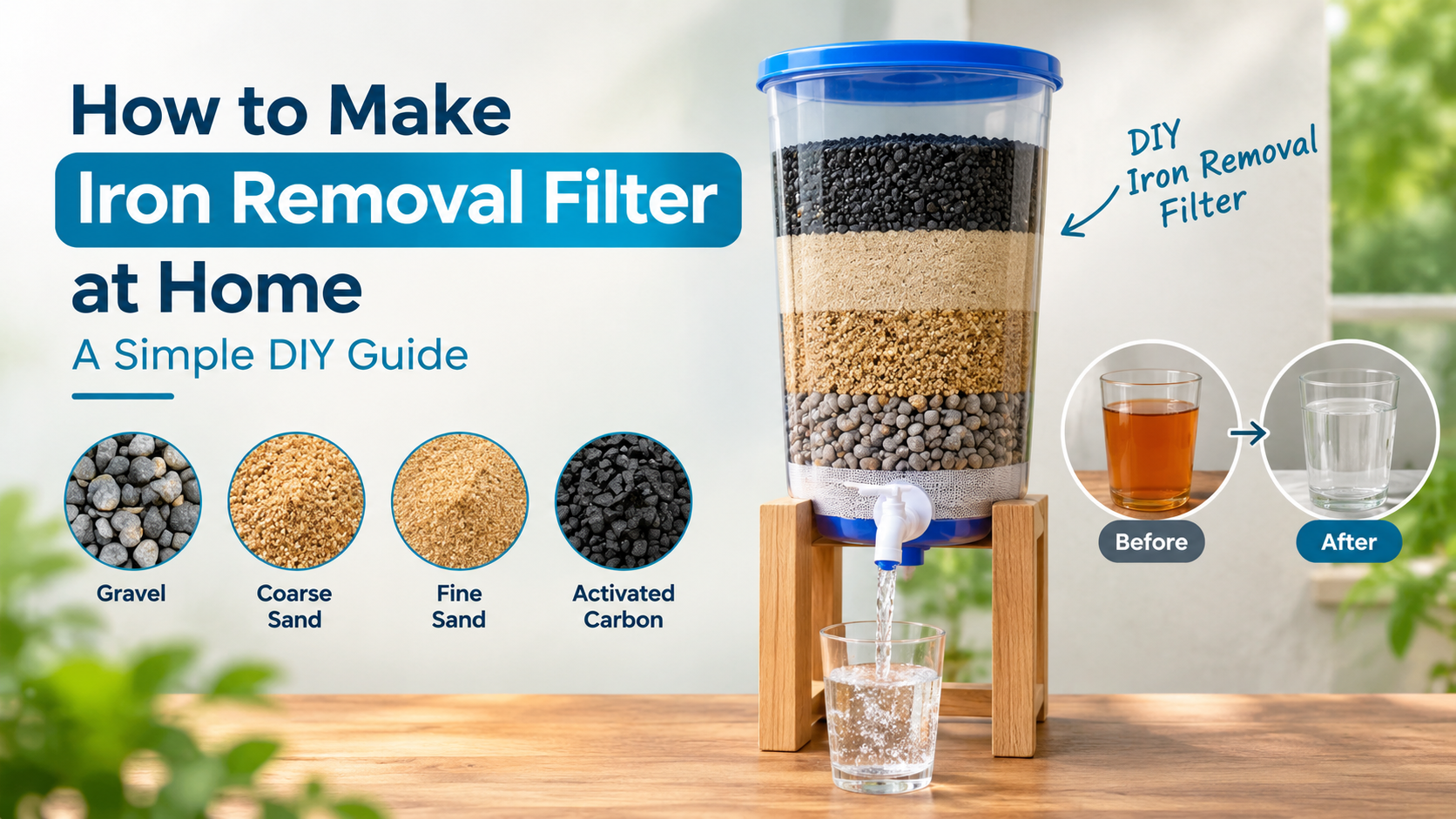 How to Make an Iron Removal Filter at Home